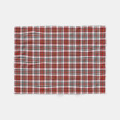 Clan MacAlister Dress Tartan Red Scottish Kariert Fleecedecke (Vorderseite (Horizontal))