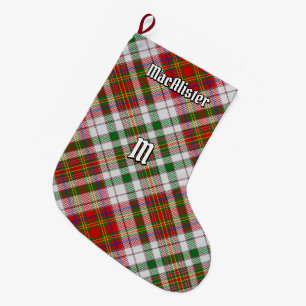 Clan MacAlister Dress Tartan Weihnachts-Strumpf Großer Weihnachtsstrumpf