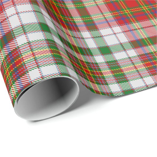 Clan MacAlister Dress Tartan Wrapping Paper Geschenkpapier (Rolleneckpunkt)