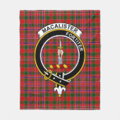 Clan MacAlister Modern Tartan Kariert Fleecedecke (Vorderseite)