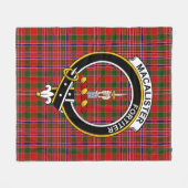 Clan MacAlister Modern Tartan Kariert Fleecedecke (Vorderseite (Horizontal))
