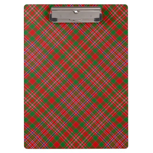 Clan MacAlister Tartan Clipboard Klemmbrett (Vorderseite)