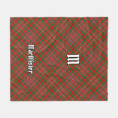 Clan MacAlister Tartan Fleece Blanket (Vorderseite (Horizontal))