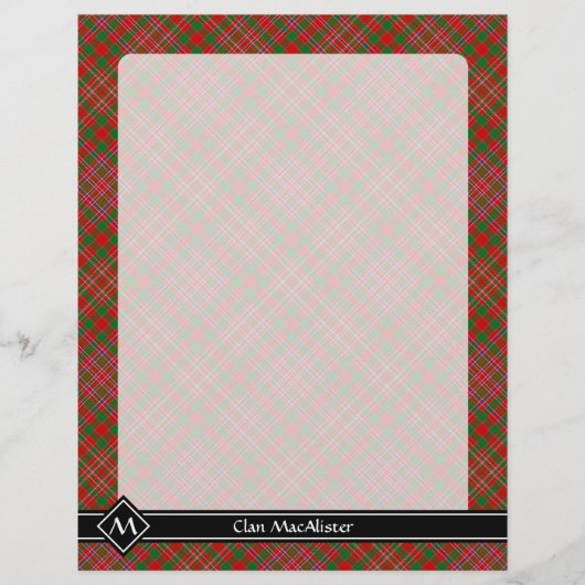 Clan MacAlister Tartan Flyer (Vorne)