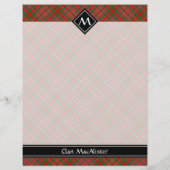 Clan MacAlister Tartan Flyer (Hinten)