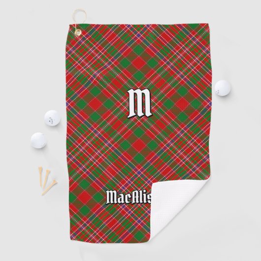 Clan MacAlister Tartan Golf Towel Golfhandtuch (Insitu)