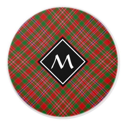 Clan MacAlister Tartan Keramik Knob Keramikknauf (Vorderseite)