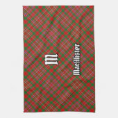 Clan MacAlister Tartan Küchentuch (Vertikal)