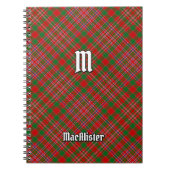 Clan MacAlister Tartan Notebook Notizblock (Vorderseite)