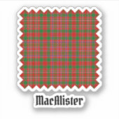 Clan MacAlister Tartan Sticker (Vorderseite)
