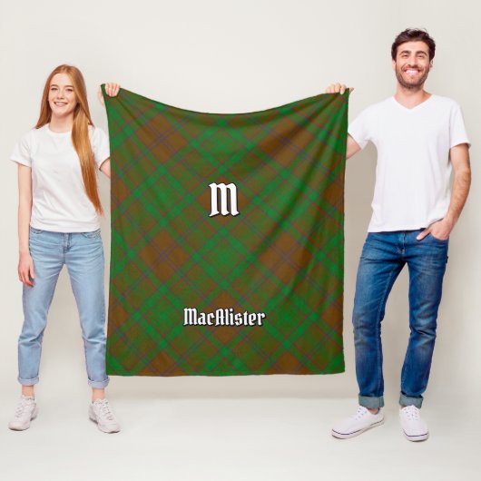Clan MacAlister von Glenbarr Jagd Tartan Fleecedecke (Beispiel)