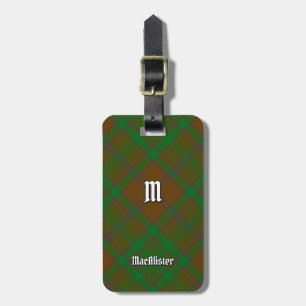 Clan MacAlister von Glenbarr Jagd Tartan Gepäckanhänger