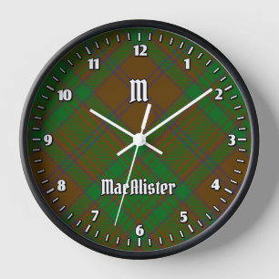 Clan MacAlister von Glenbarr Jagd Tartan Uhr