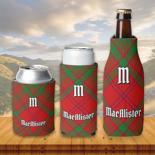 Clan MacAlister von Glenbarr Tartan Dosenkühler