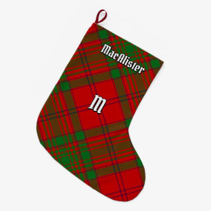Clan MacAlister von Glenbarr Tartan Großer Weihnachtsstrumpf