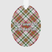 Clan MacAlister Wappen über Dress Tartan Ornament (Rückseite)