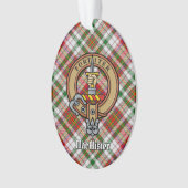 Clan MacAlister Wappen über Dress Tartan Ornament (Vorderseite)