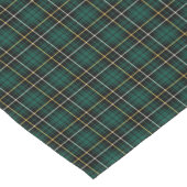Clan MacAlpine Dark Green and Black Tartan Kurzer Tischläufer (Ecke)