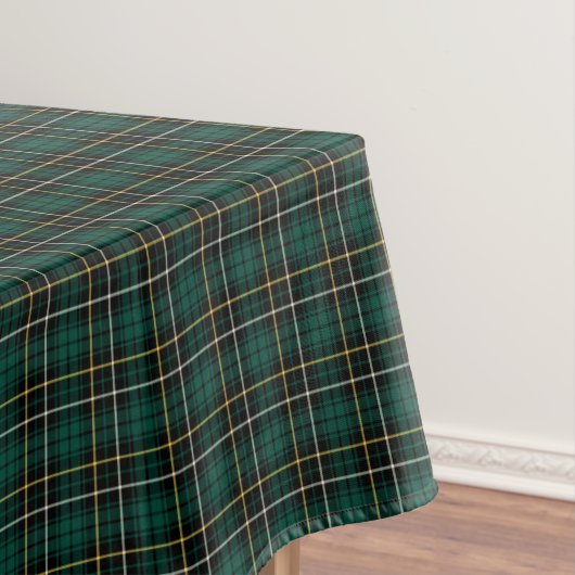 Clan MacAlpine Dark Green Scottish Tartan Tischdecke (Beispiel)