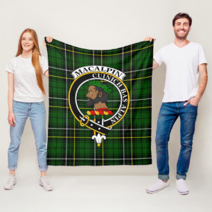 Clan MacAlpine Modern Tartan Kariert Fleecedecke