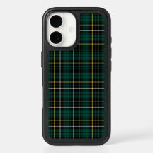 Clan MacAlpine Tartan Forest Green and Black Karie