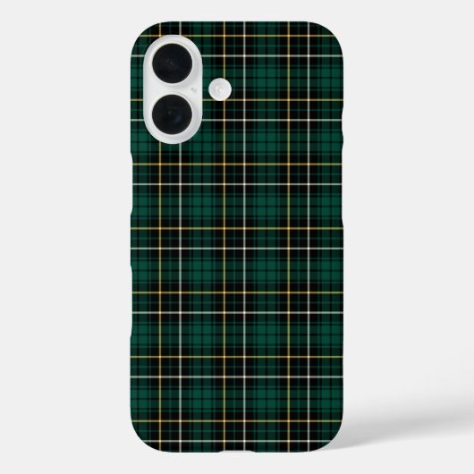 Clan MacAlpine Tartan Green und Black Kariert Case-Mate iPhone Hülle (Rückseite)