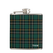 Clan MacAlpine Tartan Monogram Flachmann (Vorderseite)