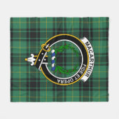 Clan MacArthur Ancient Tartan Kariert Fleecedecke (Vorderseite (Horizontal))