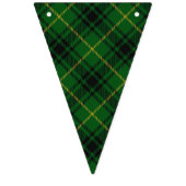 Clan MacArthur Arthur grüner u. schwarzer Tartan Wimpelkette (Dritte Fahne)
