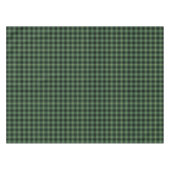 Clan MacArthur Black und Green Scottish Tartan Tischdecke (Vorderseite (Horizontal))