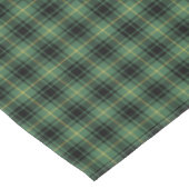 Clan MacArthur Black und Green Scottish Tartan Tischdecke (Schrägansicht)