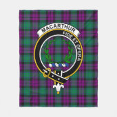 Clan MacArthur Milton Tartan Kariert Fleecedecke (Vorderseite)