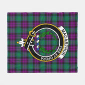 Clan MacArthur Milton Tartan Kariert Fleecedecke (Vorderseite (Horizontal))