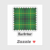 Clan MacArthur Tartan Aufkleber (Blatt)