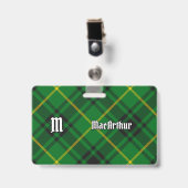 Clan MacArthur Tartan Ausweis (Front with Clip)