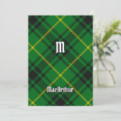 Clan MacArthur Tartan Einladung (Stehend Vorderseite)