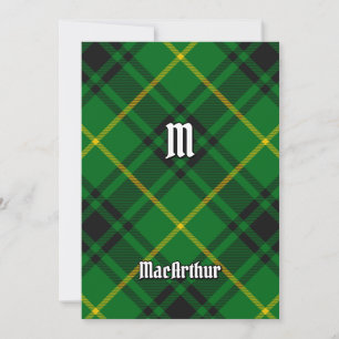 Clan MacArthur Tartan Einladung