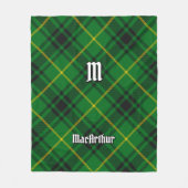Clan MacArthur Tartan Fleecedecke (Vorderseite)