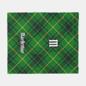 Clan MacArthur Tartan Fleecedecke (Vorderseite (Horizontal))