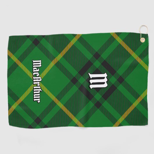 Clan MacArthur Tartan Golfhandtuch (Horizontal)