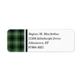 Clan MacArthur Tartan Green Kariert (Vorne)