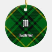 Clan MacArthur Tartan Keramik Ornament (Vorne)