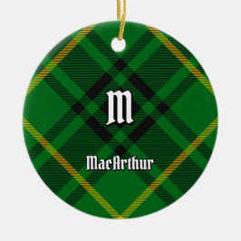 Clan MacArthur Tartan Keramik Ornament