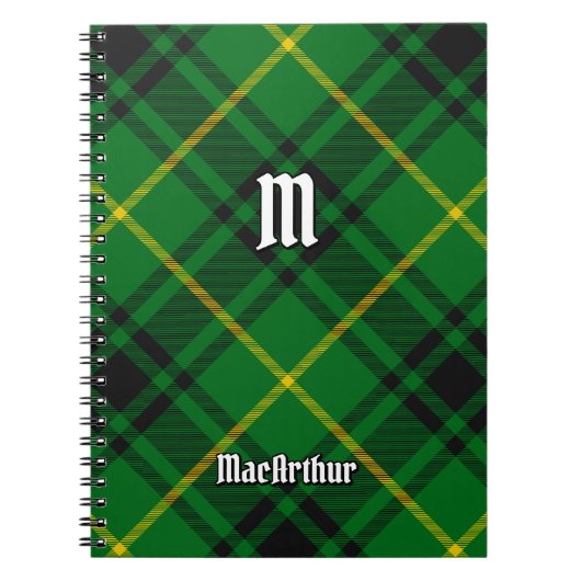 Clan MacArthur Tartan Notizblock (Vorderseite)