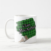 Clan MacArthur Tartan Paint Brush Cup Tasse (Links)