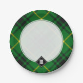 Clan MacArthur Tartan Pappteller (Vorderseite)