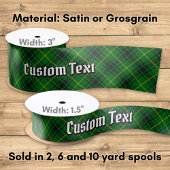 Clan MacArthur Tartan Satinband