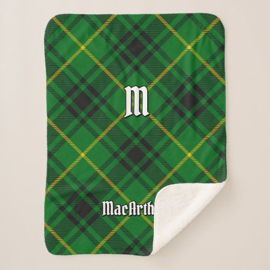 Clan MacArthur Tartan Sherpadecke (Vorderseite)