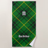 Clan MacArthur Tartan Strandtuch (Vorderseite)