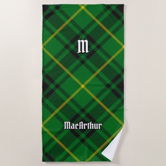 Clan MacArthur Tartan Strandtuch (Vorderseite)